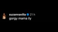 Screenshot of Suzanna Call's comment on Mariana Vicente's Instagram post (Image from - Instagram.com/@marianavicente)